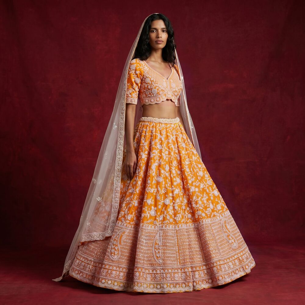 Bridal lehenga — AI campaign shot